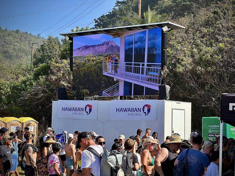 The Eddie Aikau big wave event at Waimea Bay
